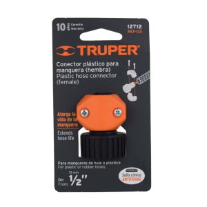 Conector plastico para manguera 1/2? hembra