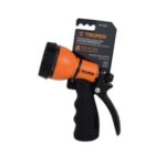 Pistola para riego 8 funciones plastica con clip para flujo continuo Truper