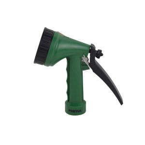 Pistola para riego 5 funciones plastica verde Pretul