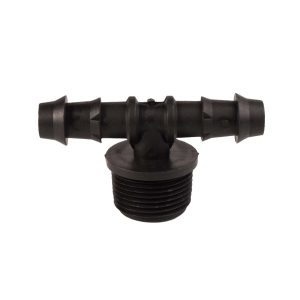 Tee estriada x rosca macho p/manguera 13 mm x 3/4? Pal