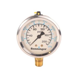 Manometro de glicerina 0-200 PSI Senninger