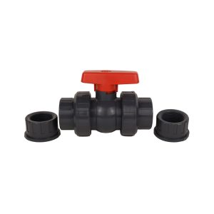 Valvula bola doble union PVC 11/2? cem x rosc